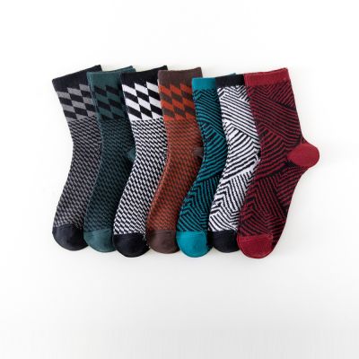 Winter double-cylinder jacquard socks
